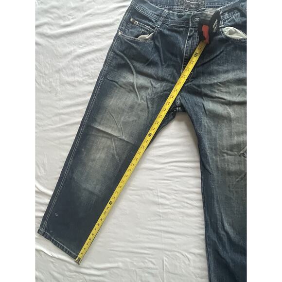 Southpole Jeans 36X30 Baggy Blue Denim Faded Holes Y2K Skater Vintage Grunge - Picture 2 of 10